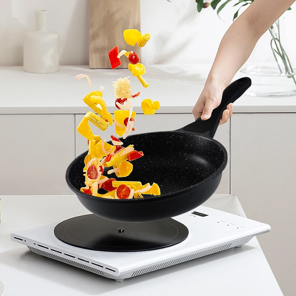 WINNING STAR ST-5200 Cookware Sets Household Kitchenware 20 24 28 cm Die Cast Aluminum Non Stick Round Stir Frying Pan