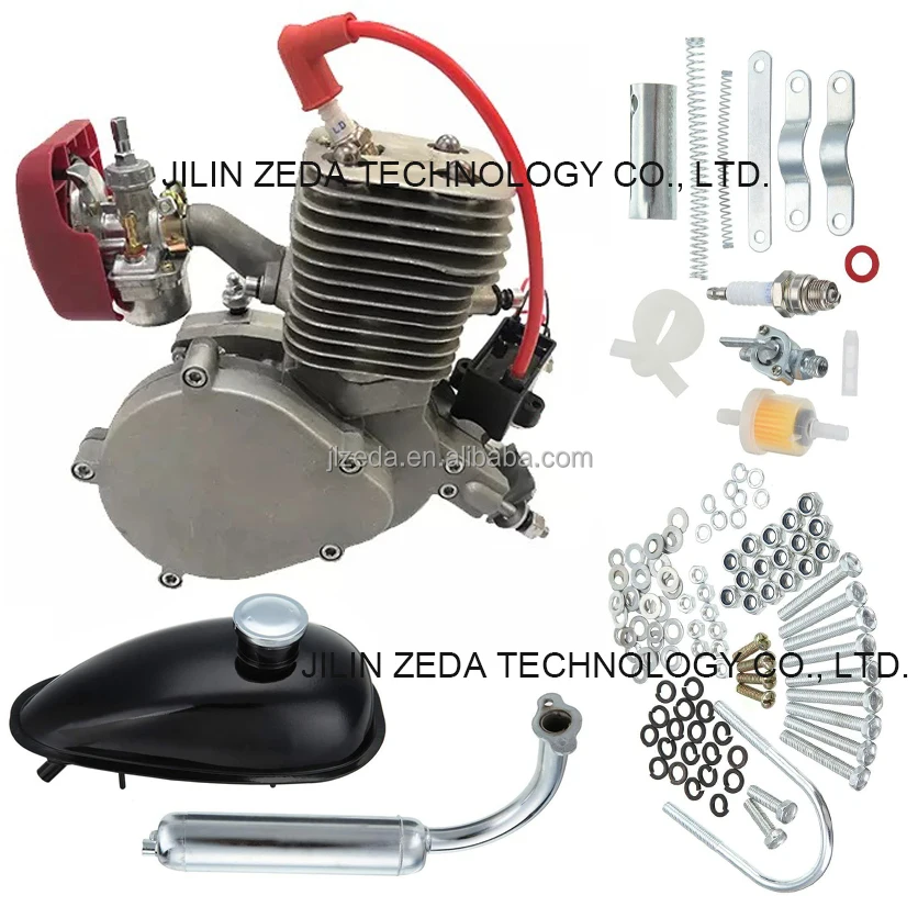 Manufacturer motorized bike motor bike 100cc bicycle engine kit Chopper scooter 2 stroke 80cc bike engine