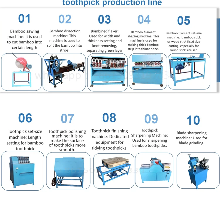 bamboo toothpicks automatic production line toothpick making machine for sale