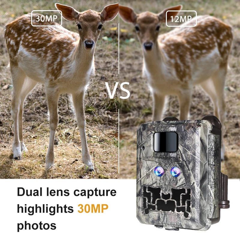 Keepguard KW591 wildlife outdoor trail hunting camera no-glow Two sensor 1080P FHD  night viison CMOS dual lens Trail cam