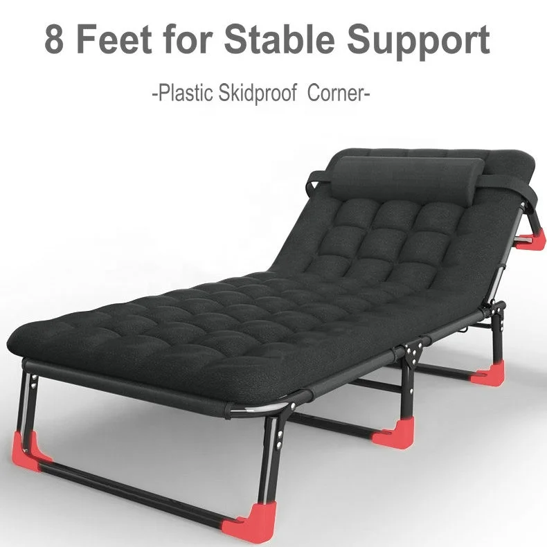 Hot Sales Portable Adjustable Multi Purpose Hospital Used Office  Metal Steel Folding Bed for Sales