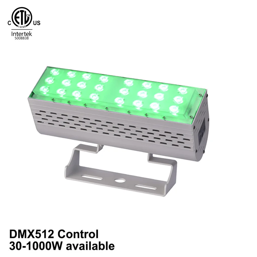 
China 50W 100W 200W 300W DMX Wireless Remote Wifi Control Color Changing Outdoor IP67 Waterproof RGB&RGBW LED Flood light 
