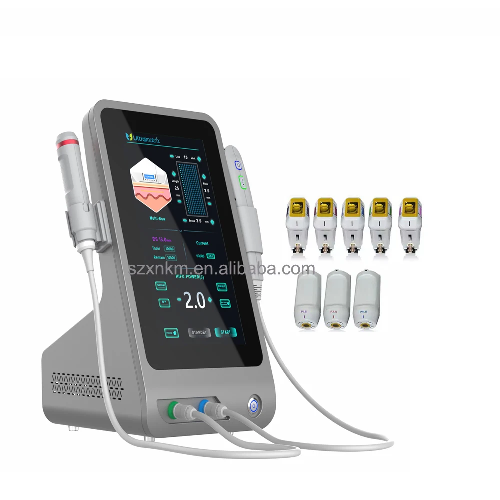 Hifu Machine 12 Lines Face Lifting 8 Cartridges Anti Wrinkle Skin Tightening 9d Smas Hifu 12d