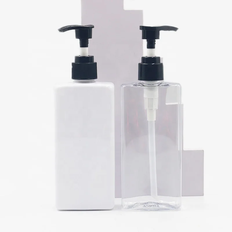 Manufacturer Low Price factory 100ml 180ml 250ml PET PCR eco-friendly plastic shampoo lotion wash bottle with custom color pump