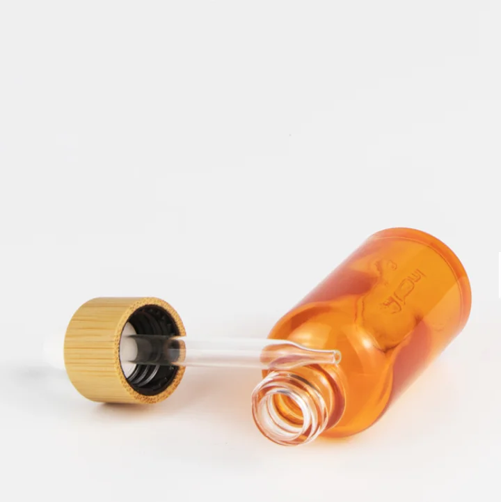 13/415 Medicine Screw 10Ml Pipette Teat Plastic Bamboo Jars Sets Dropper Oil Glass Inner