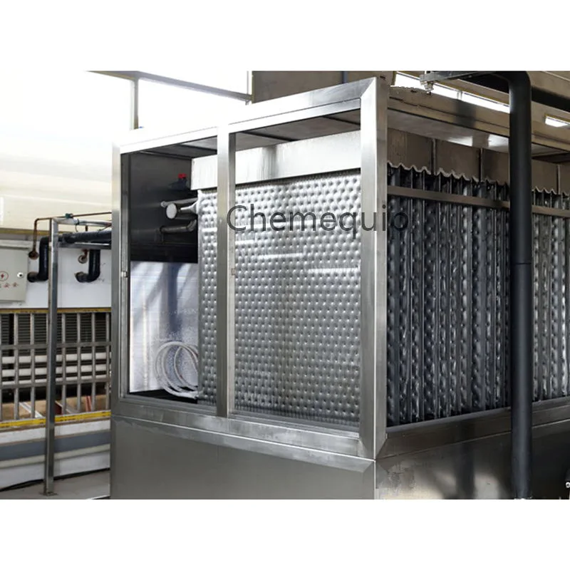 Пищевой КЛАСС 0,5 градусов Цельсия промышленное падающее пленочное охлаждающее оборудование для холодной воды китайский падающий пленочный охладитель