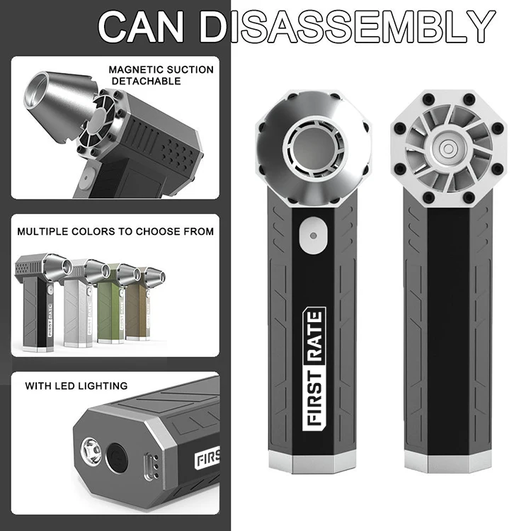 Mini Jet Fan Multifunctional 110,000 Rpm Wind Speed 150K/H Motor Dust Handheld Turbo Jet Fan For Car