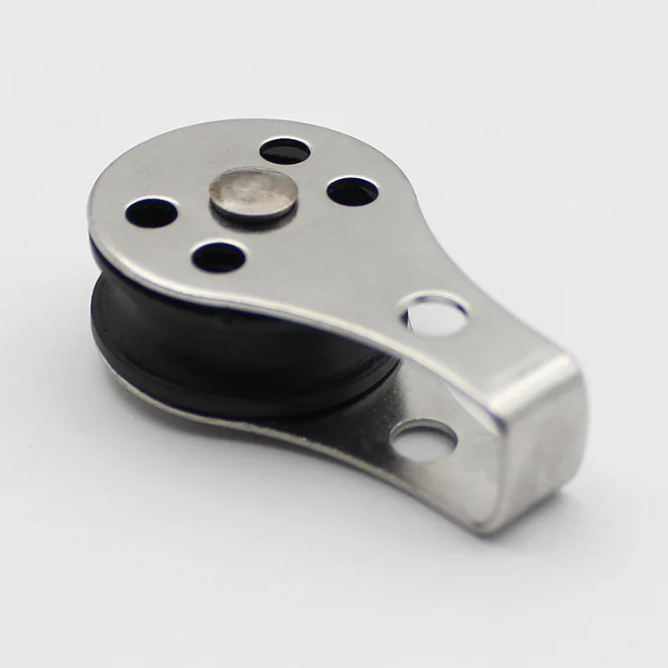 316 Stainless Steel Single Pulley Blocks Removable Pulley Nylon Pulley For Washing Line Sailing Boat Accessories