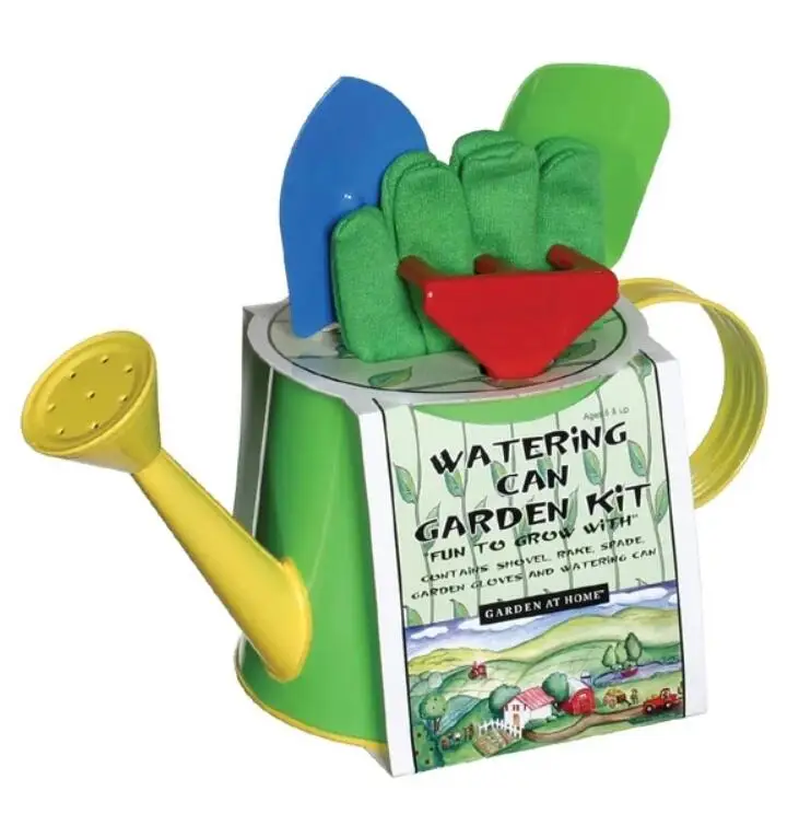 Wholesale Custom Printed Eco Paper Cardboard Kids Watering Can Set Garden Tool Growing Kits Product Packaging Sleeve