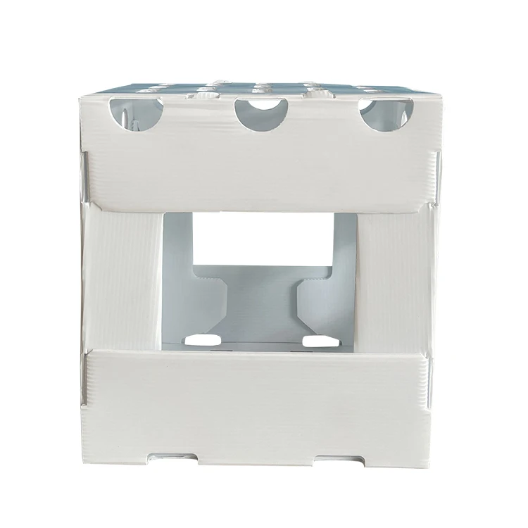 Custom colorful foldable stackable waterproof plastic hollow corrugated sheet board pp turnover box