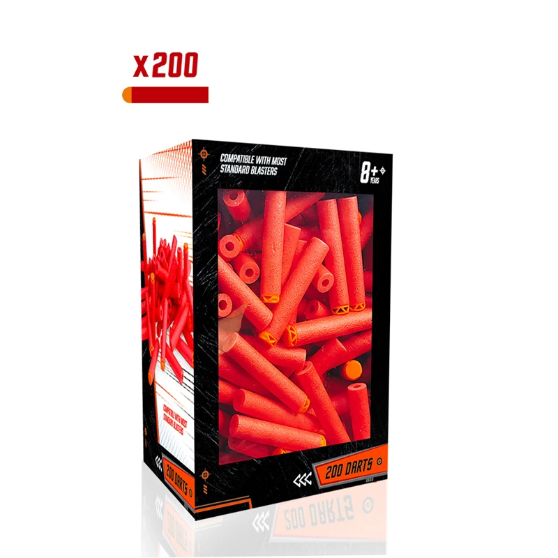 Refill Darts Bullets EVA Foam Soft Bullets Hollow Hole Head Gun Elite Series Blasters Kid Toy Gun Foam Bullets