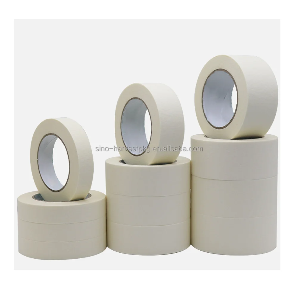 Supplier wholesale white paper tape tear no residual glue has cover and protection can be used for painting