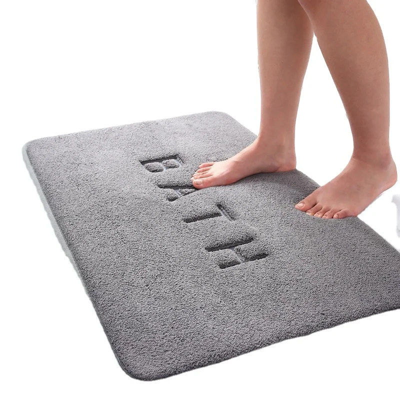 Hot Selling Soft Memory Foam Bath Mat  Fast Drying Non Slip  Customizable Bathroom Mat Rugs