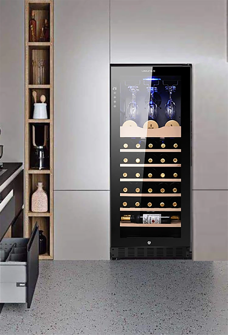 Built in Electric Wine Cooler Rechargeable Mini Red Wine Bottle Cooler Fridge For Kitchen