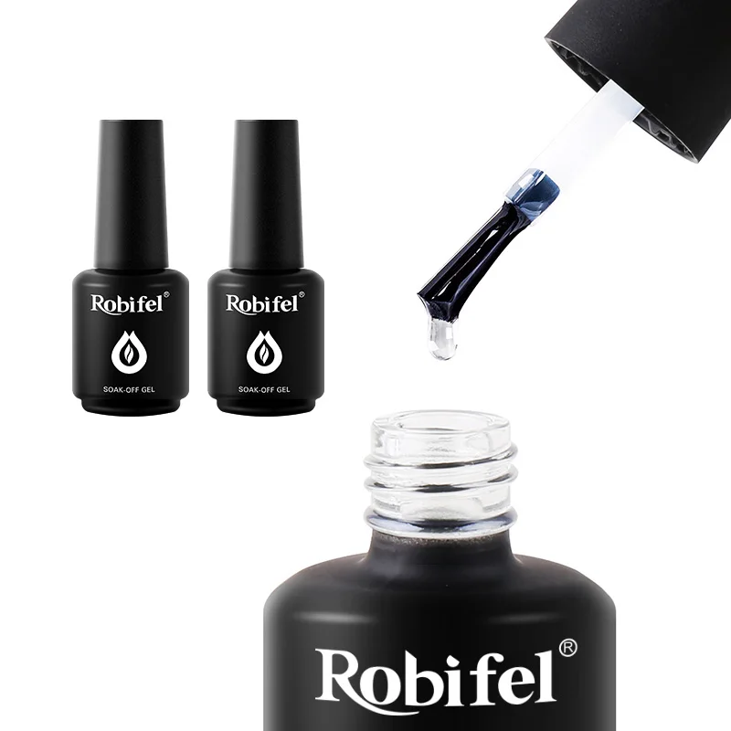 Robifel New Desgin Solid Nail Tips Glue Soft Gel Press On Nails Tips Gel Solid Nail Tip Glue Gel