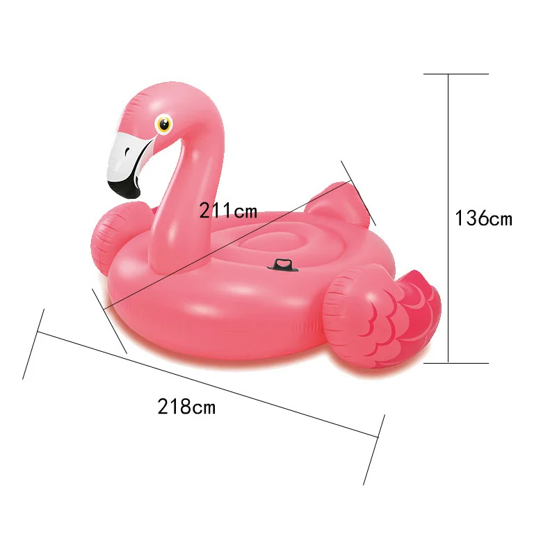 Wholesale big water games floating inflatable flamingo mattress