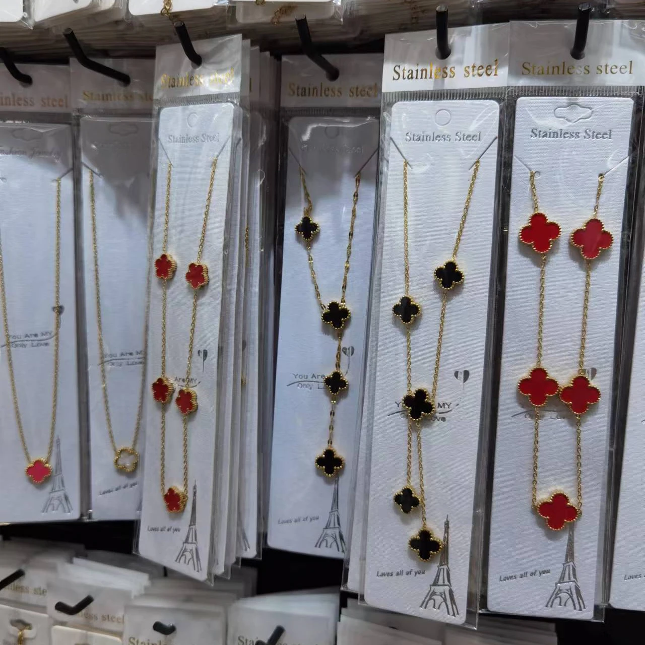 water proof none tarnish necklace no fade jewelry flower trendy necklace in discount