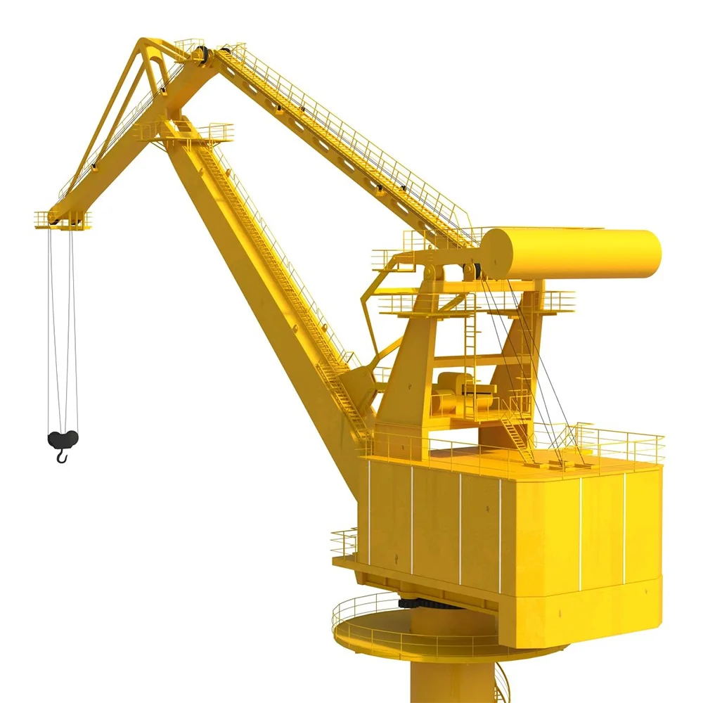 100T Four Link Jib Type Hydraulic Telescopic Offshore Marine Crane