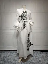 High quality Dubai evening wear dresses  2023 abaya for muslim women Remandan Eid modesty ethnic Clothing