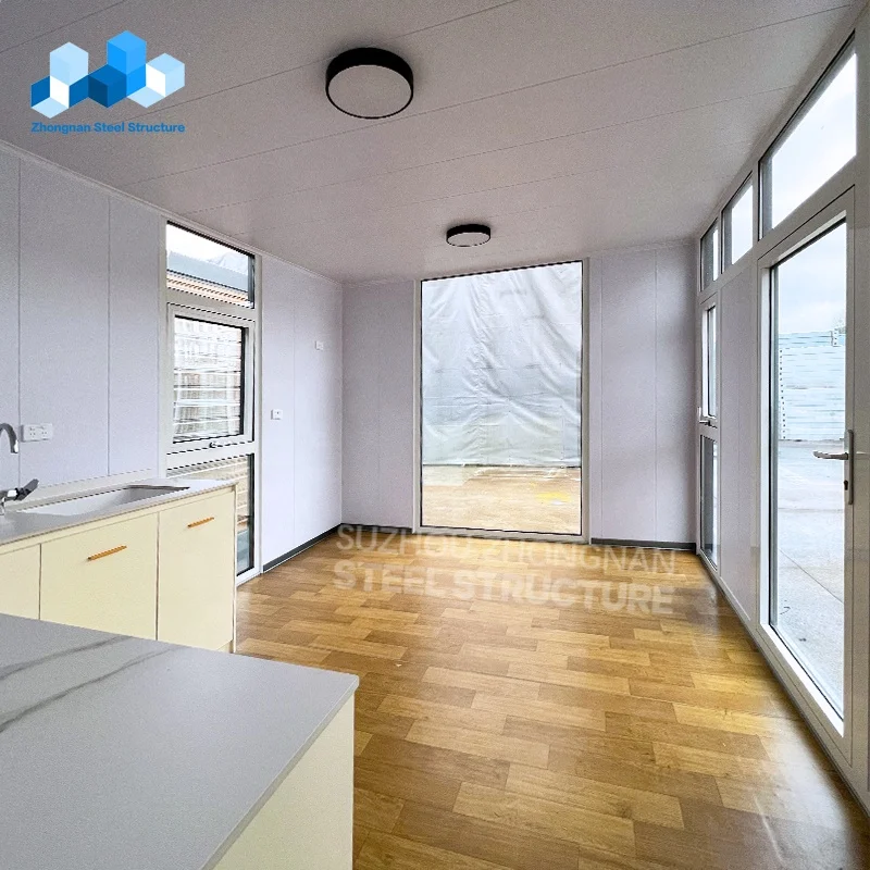 Zhongnan Detachable Custom luxury portable wooden hanging board prefabricated tiny home modular shipping container house