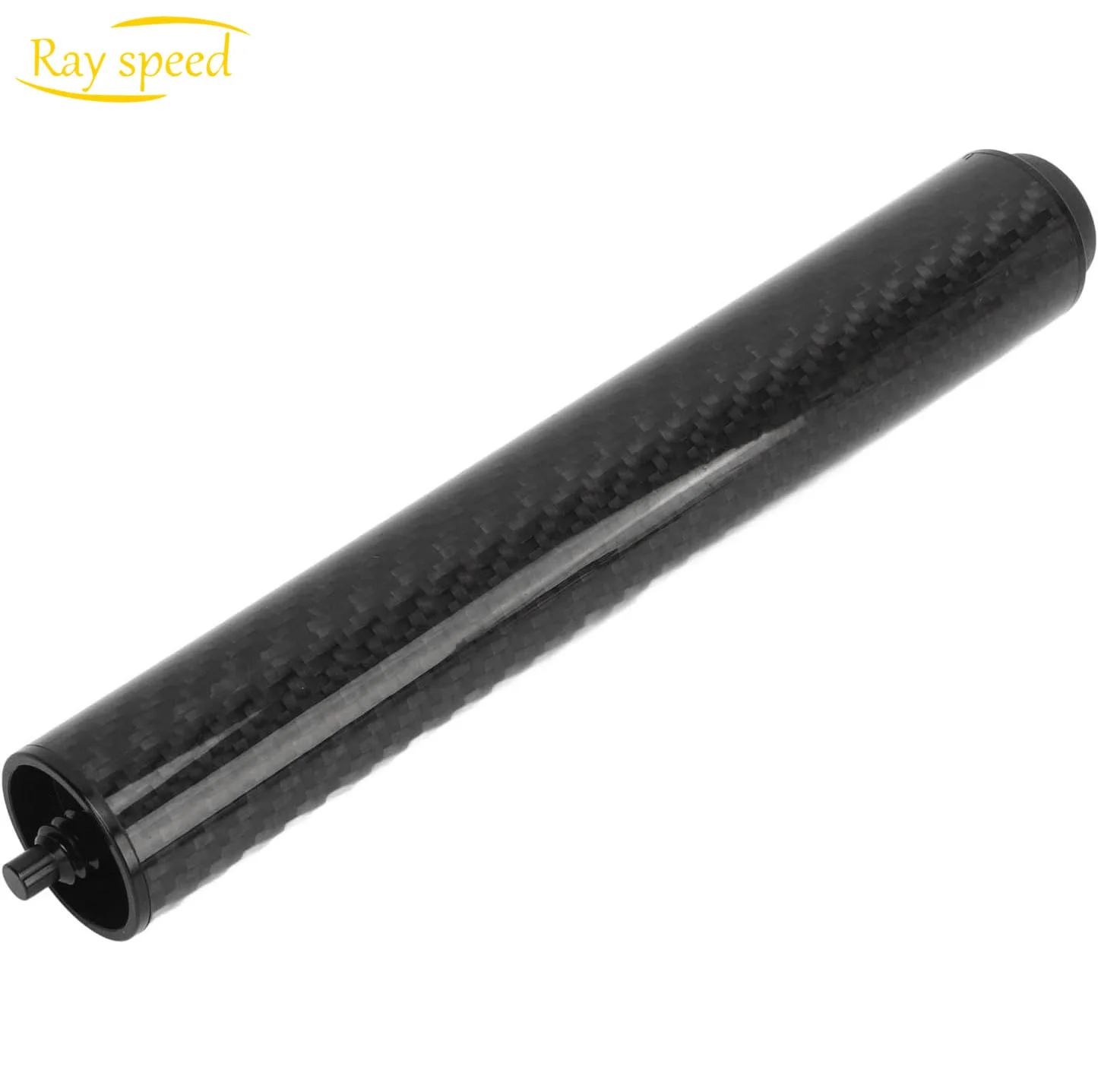 Rayspeed Professional Black Pool Cue Extension Carbon Fiber Billiards Extension Billiard Accessories
