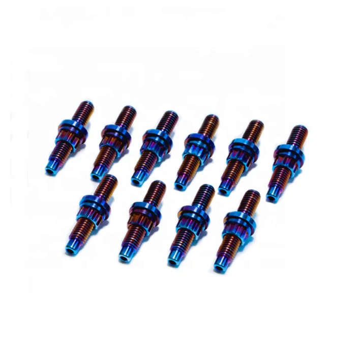 Титановые выхлопные шпильки m10 1,5 стопорные гайки