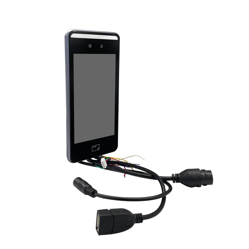 ai biometric temperature measure device Time attendance machine face recognition terminal