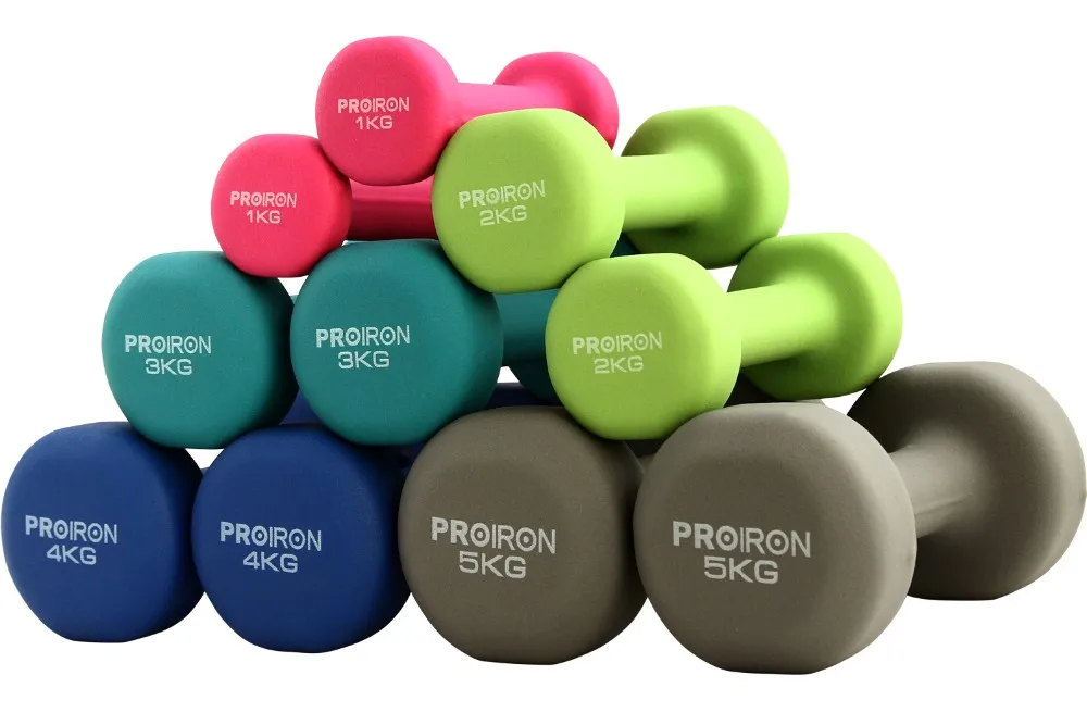 PROIRON Ladies Kids Arm Hand Weights fitness free weight 1kg-10kg dumbbell set dumbbell Manufacturer cast iron Neoprene Dumbbell