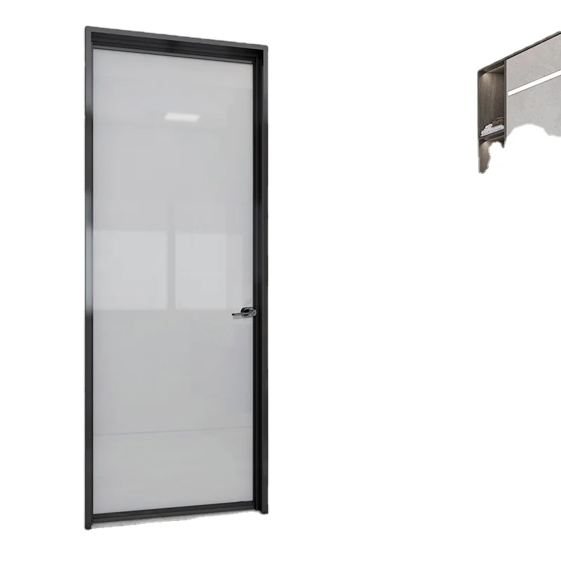 Customized waterproof aluminum folding doors tempered glass barn door