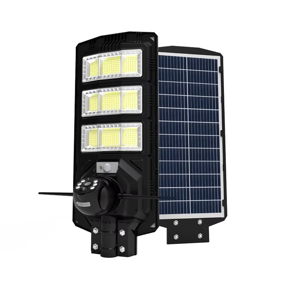 4G/WIFI HD solar street light monitoring outdoor solar camera 18000mah all in one solar street light