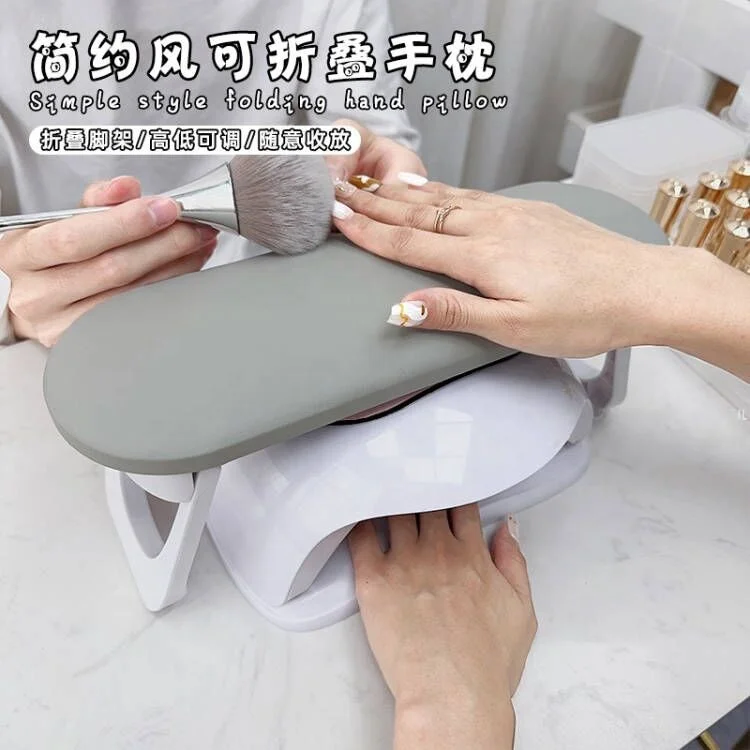 Multifunctional Wholesale Foldable Leather Nail Arm Rest Hand Cushion Pillow Luxury Manicure Practice Tools