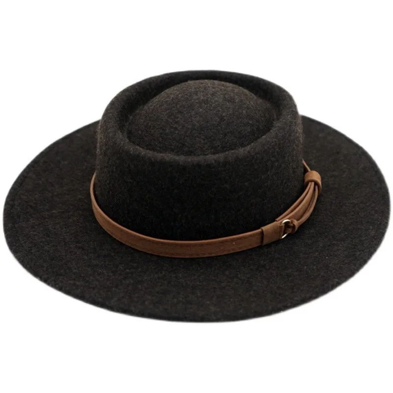 100% Australian Wool fashion felt hat for Adults customized logo color fedora hats pork pie with high quality