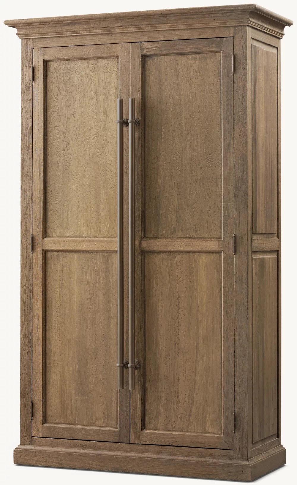 Classic furniture English brass bar handle indoor double door solid wood kitchen cabinets