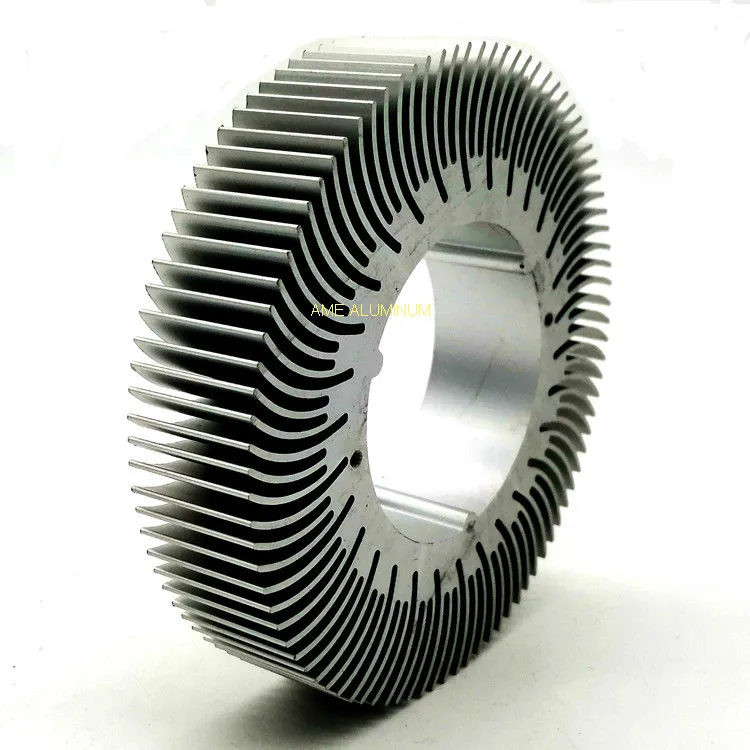 Custom China Fin Aluminum Heat Sink Cylindrical Cold Forging Strip Radiator