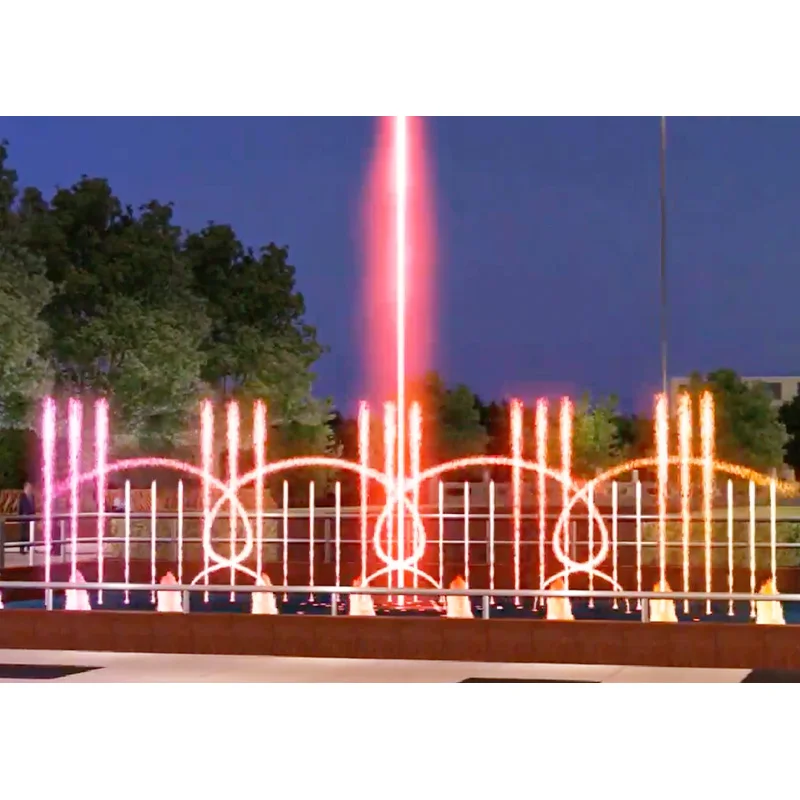 2024 popular stainless steel custom music water fountain small music fountain