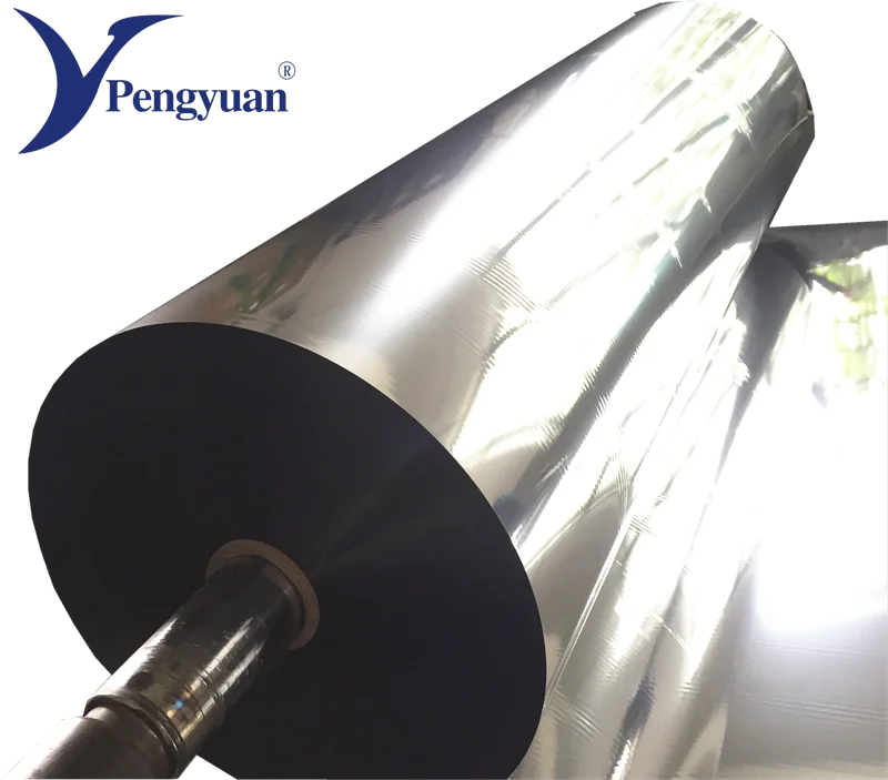Reflective polyester chemichal treatment VMPET metallized film roll 12 micron