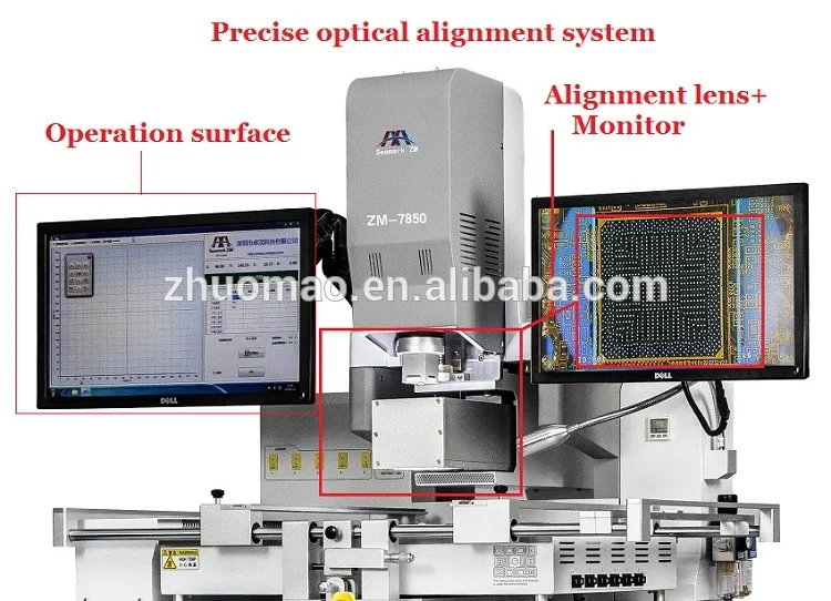 Лучший BGA паяльная станция ZM-R7850A Zhuomao Горячего Воздуха bga система Материнская плата IC чип