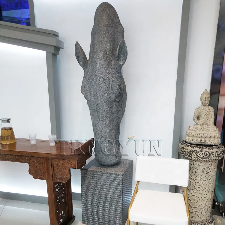 Decorative Large Size Stone Carved Granite Horse