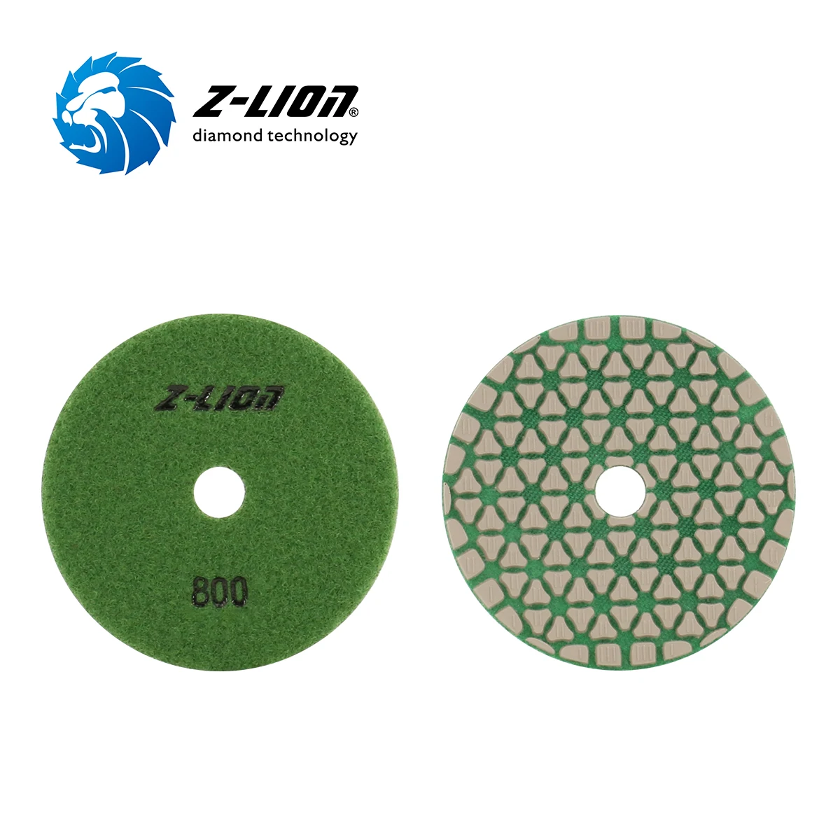 Z Lion diamond sanding disc dry use granite marble hand polishing pad