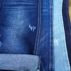 factory price denim jeans raw material GL6882-5 95% cotton 5% poly denim fabric dark indigo jeans fabric