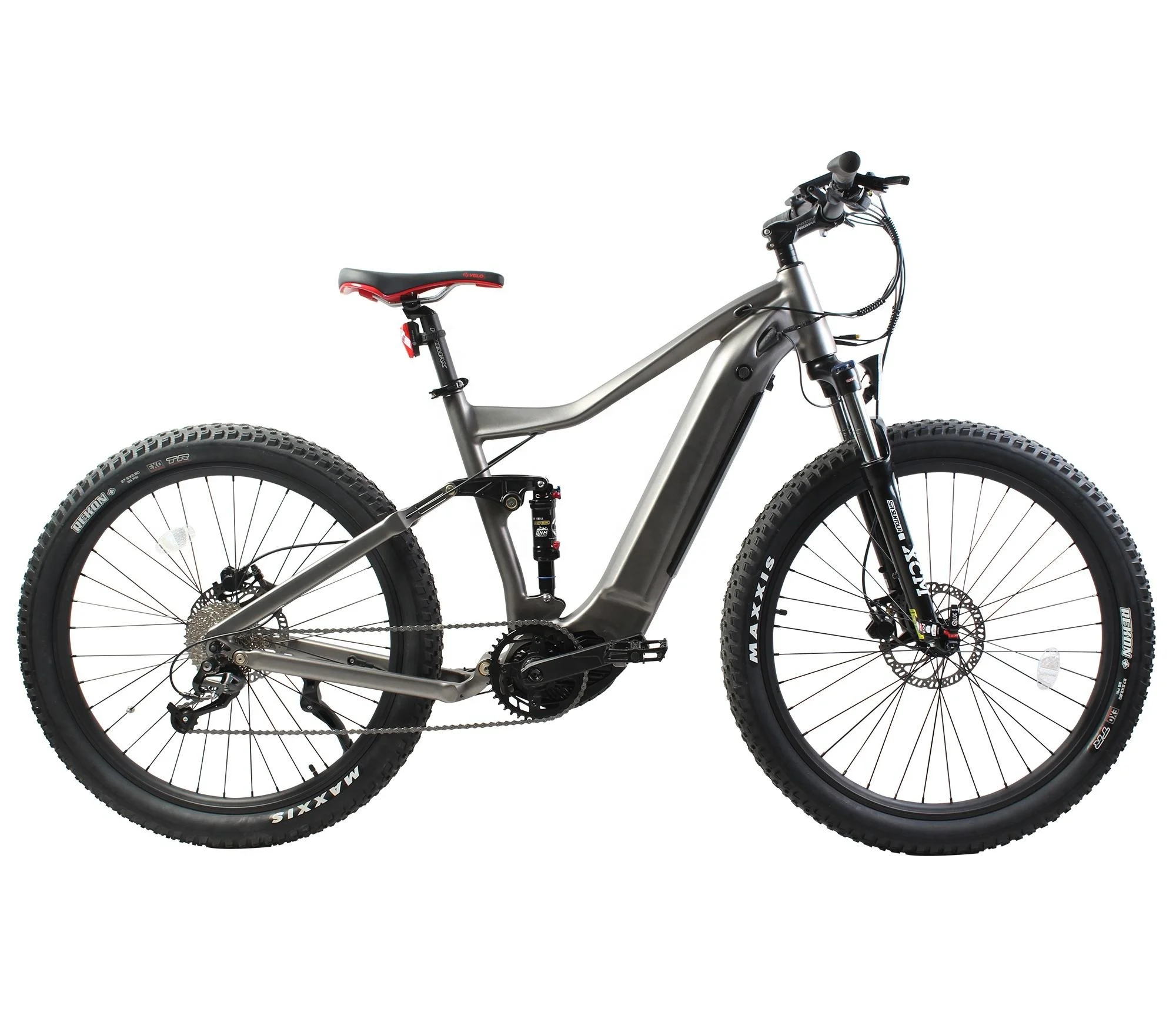 27.5 Inch Fat Tire Electric Mountain Bike Full Suspension Ebike Mid Drive 500W Bafang M600 Electric Bike Ebike