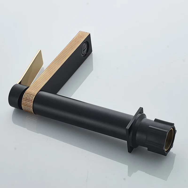 Momali Factory Price Bathroom Deck Mounted Black Rose Gold Antique Basin Faucet Washing Hair Basin Faucet Single Handle