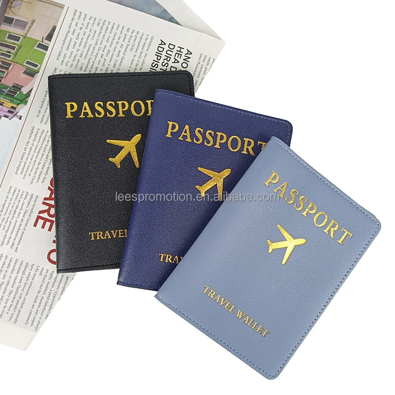 Stock Ready To Ship Leather Passport Case For Travel Passport Case Holder Document Organizer Case For Family
