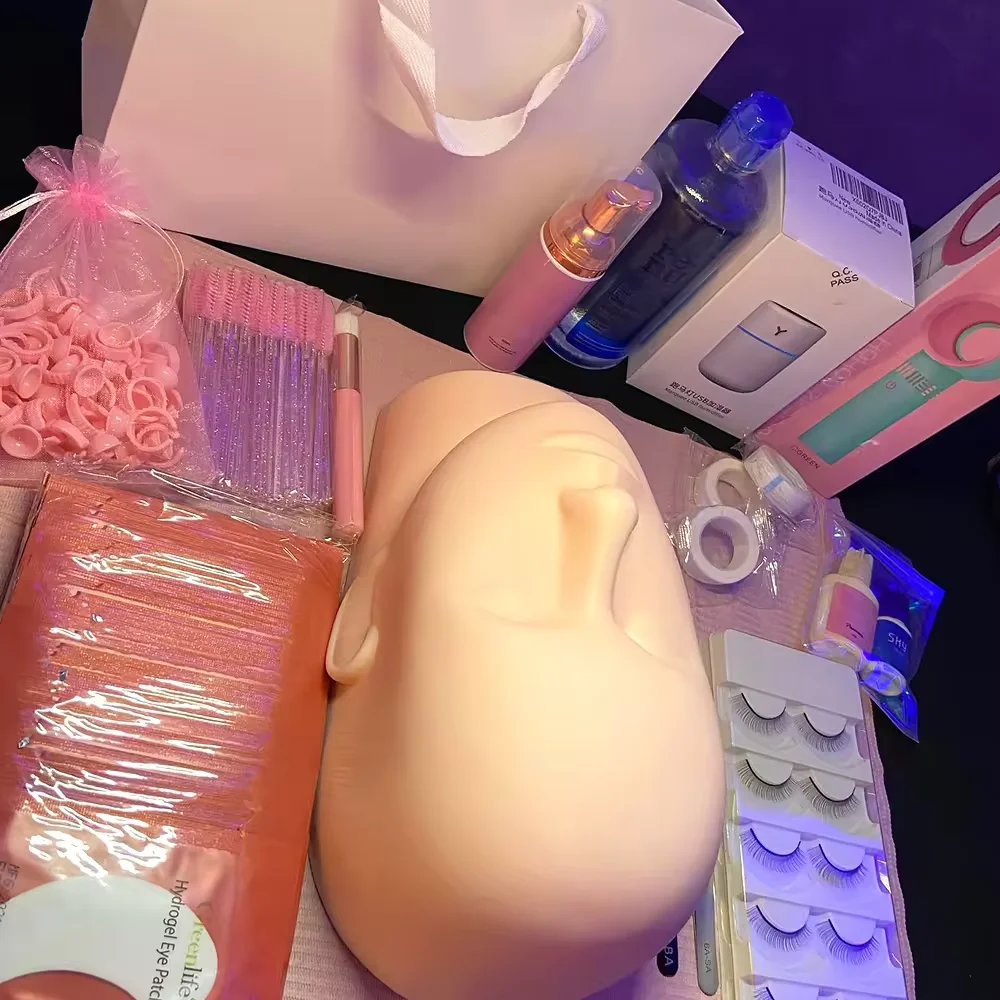 Custom Practice Diy Lash Extension Kit Eye Lash Starter Kit Eyelash Tools Private Label Extension Eyelash Kit