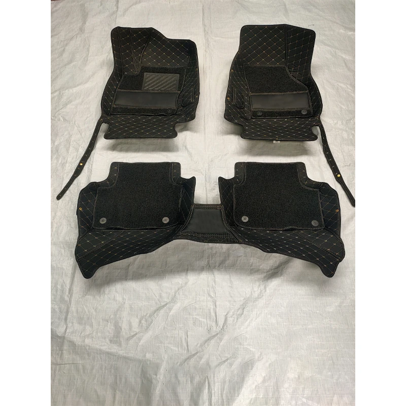 Best selling auto parts car carpet mat non-slip wear resistant leather needle punched full set 3d 5d car mat new wholesale