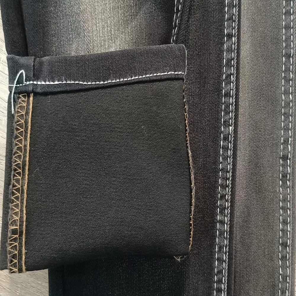 Stock jeans denim  suppliers spandex  polyester denim jeans  price per meter