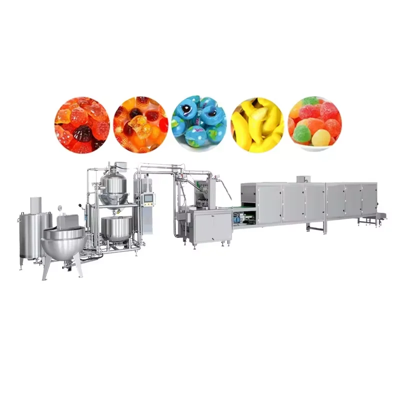 Full automatic candy making machine jelly gummy production line