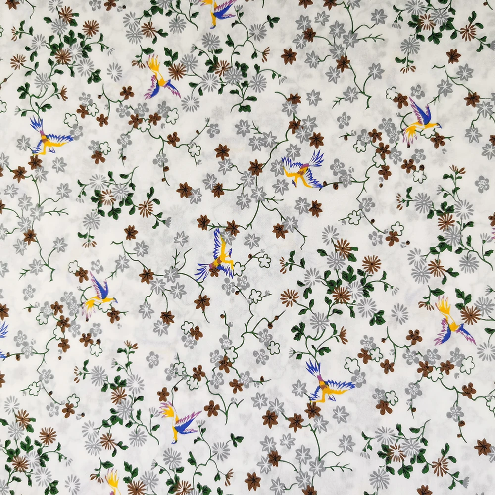 Combined 60s cotton poplin Reactive Screen Print shirt Fabric