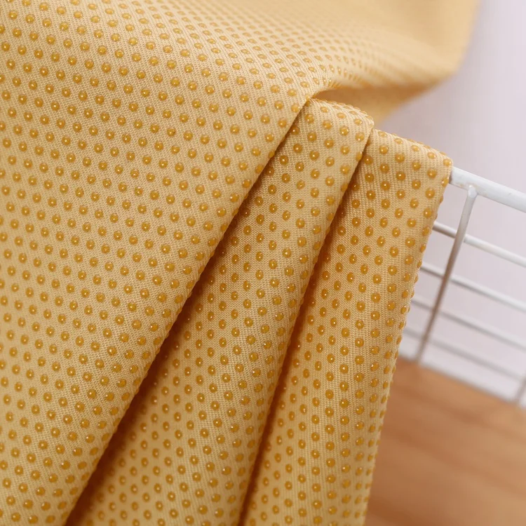 150g gabardine MOQ  3 meters  100% polyester fabric imitation silicone non-slip fabric for anti-slip mats