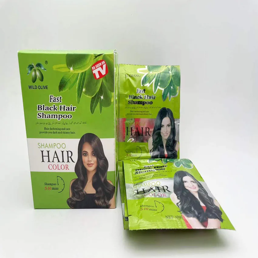 25mlx10wildolive hair dye shampoo factory wholesale